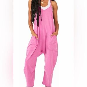 FP Movement by Free People Vibrant Pink Jumpsuit